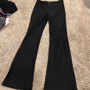 Black yoga pants with flare bottom. Size M